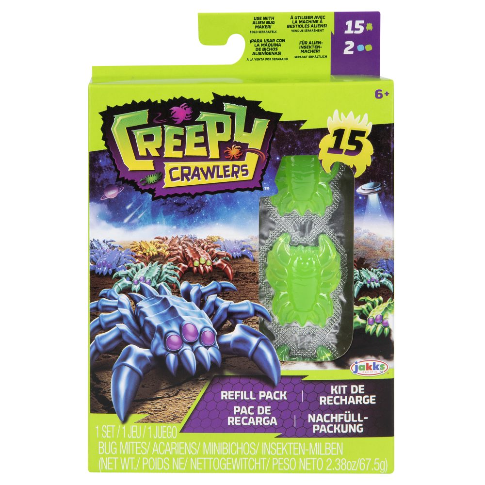 Creepy Crawlers Gooey Bug Refill Pack - Green & Blue
