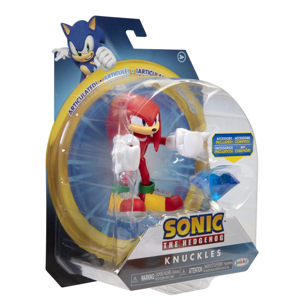 4" Articulated Figures w/ accessory Wave 4 (Knuckles w/ Chaos Emerald)