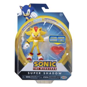 4" Articulated Figures w/ accessory Wave 4 (Super Shadow w/ Chaos Emerald)