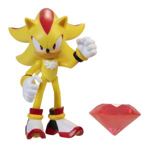 4" Articulated Figures w/ accessory Wave 4 (Super Shadow w/ Chaos Emerald)