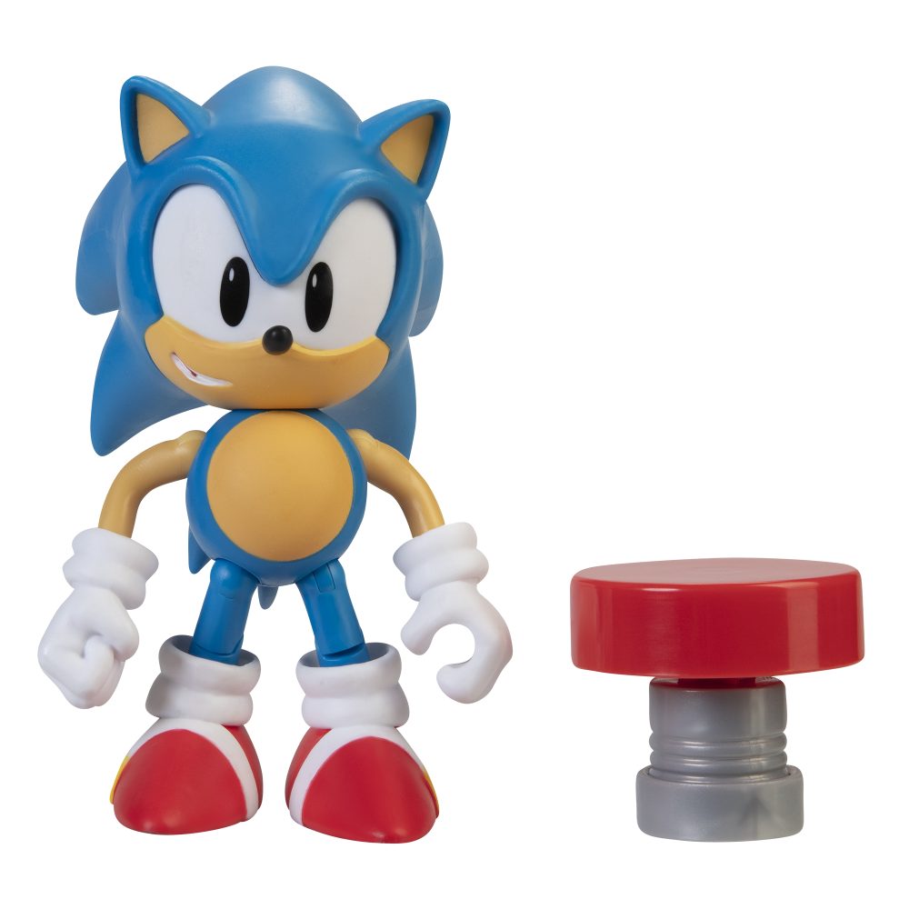 4" Articulated Figures w/ accessory Wave 4 (Sonic w/ Spring)