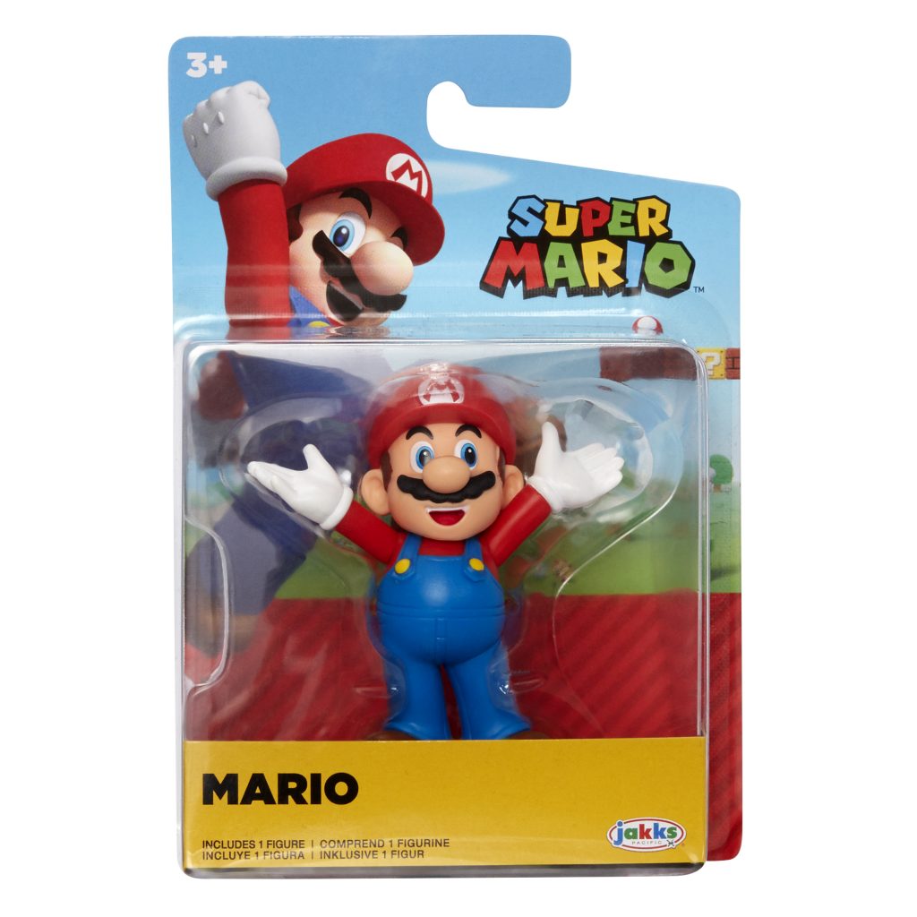 Super Mario Articulated Action Figure 2.5″ Open Arms Mario