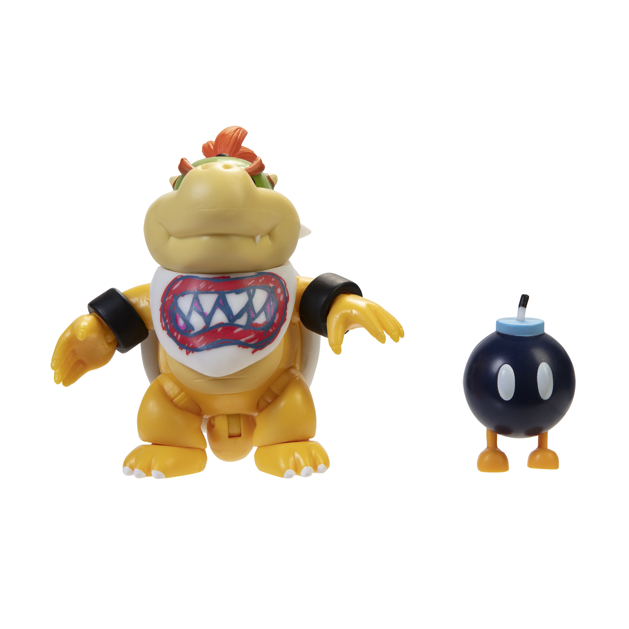 Super Mario Articulated Action Figure 4″ Bowser Jr w/ Bob-Omb Wave 21