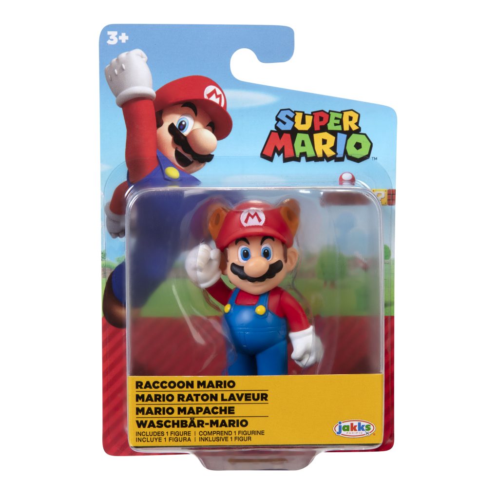Super Mario Articulated Action Figure 2.5″ Raccoon Mario