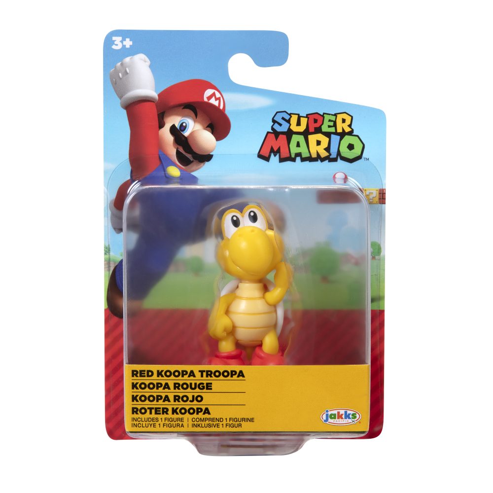 Super Mario Articulated Action Figure 2.5″ Red Koopa Troopa