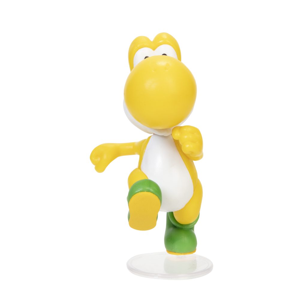 Super Mario Articulated Action Figure 2.5″ Running Yellow Yoshi