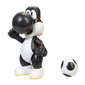 Super Mario Articulated Action Figure 4″ Black Yoshi w/ Egg Wave 22