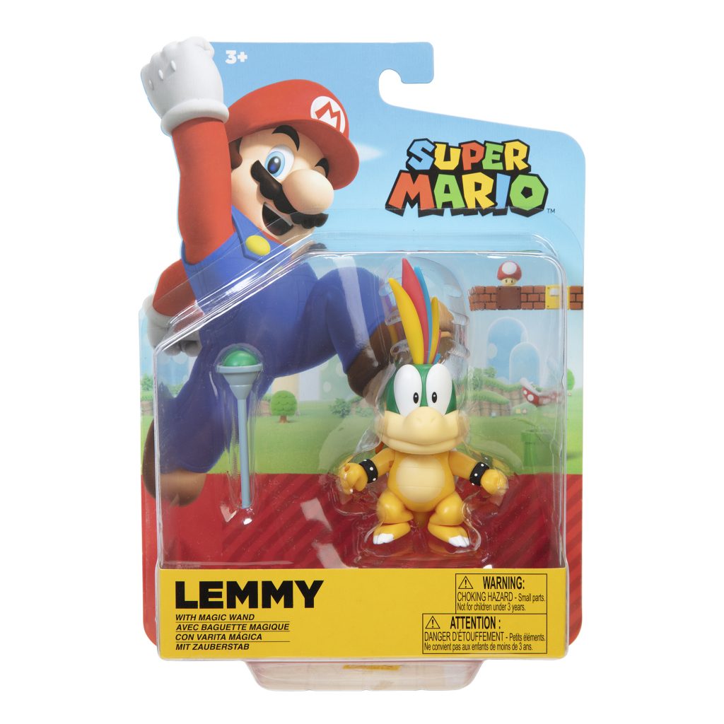Super Mario Articulated Action Figure 4″ Lemmy Koopa w/ Wand
