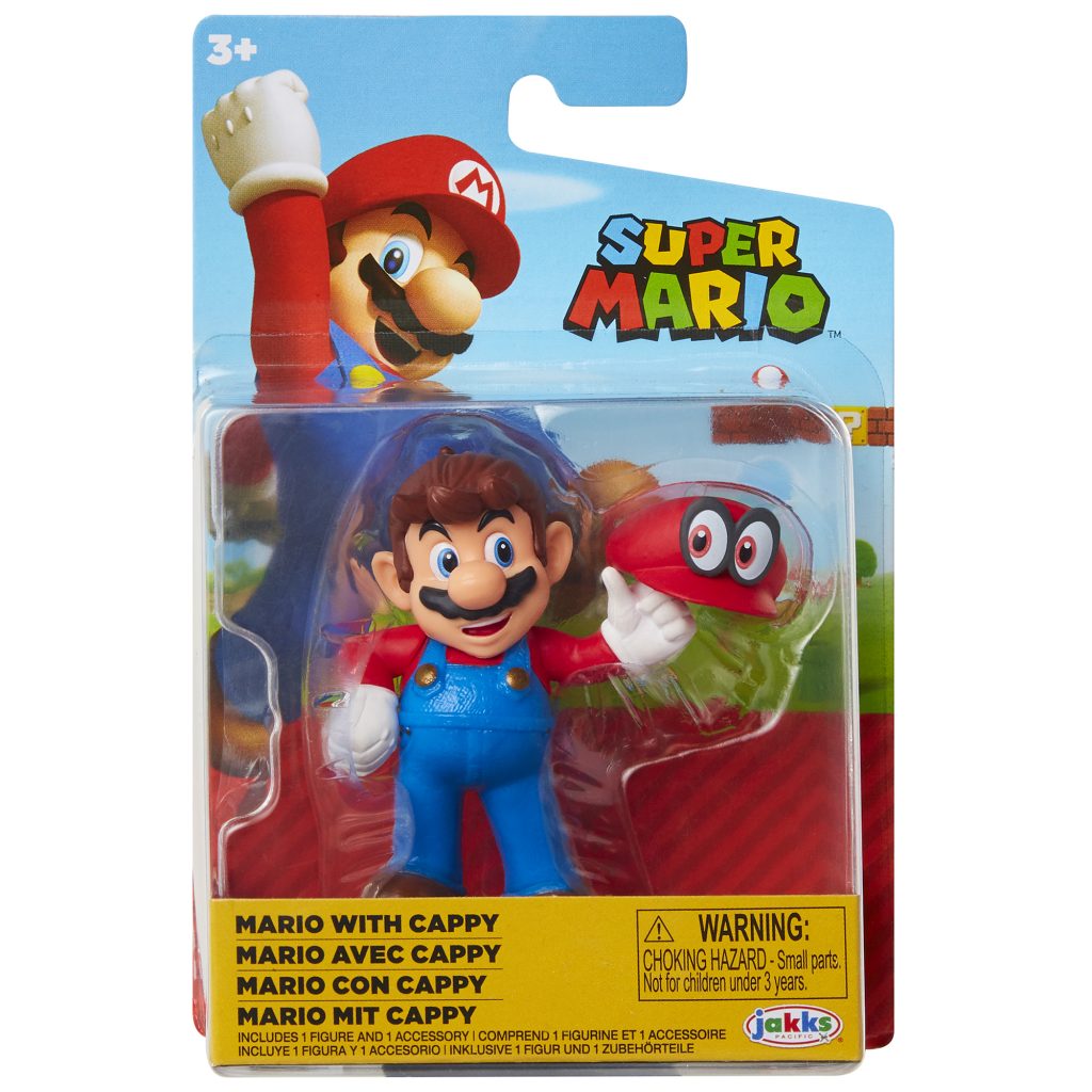 Super Mario Articulated Action Figure 2.5″ Cappy Mario
