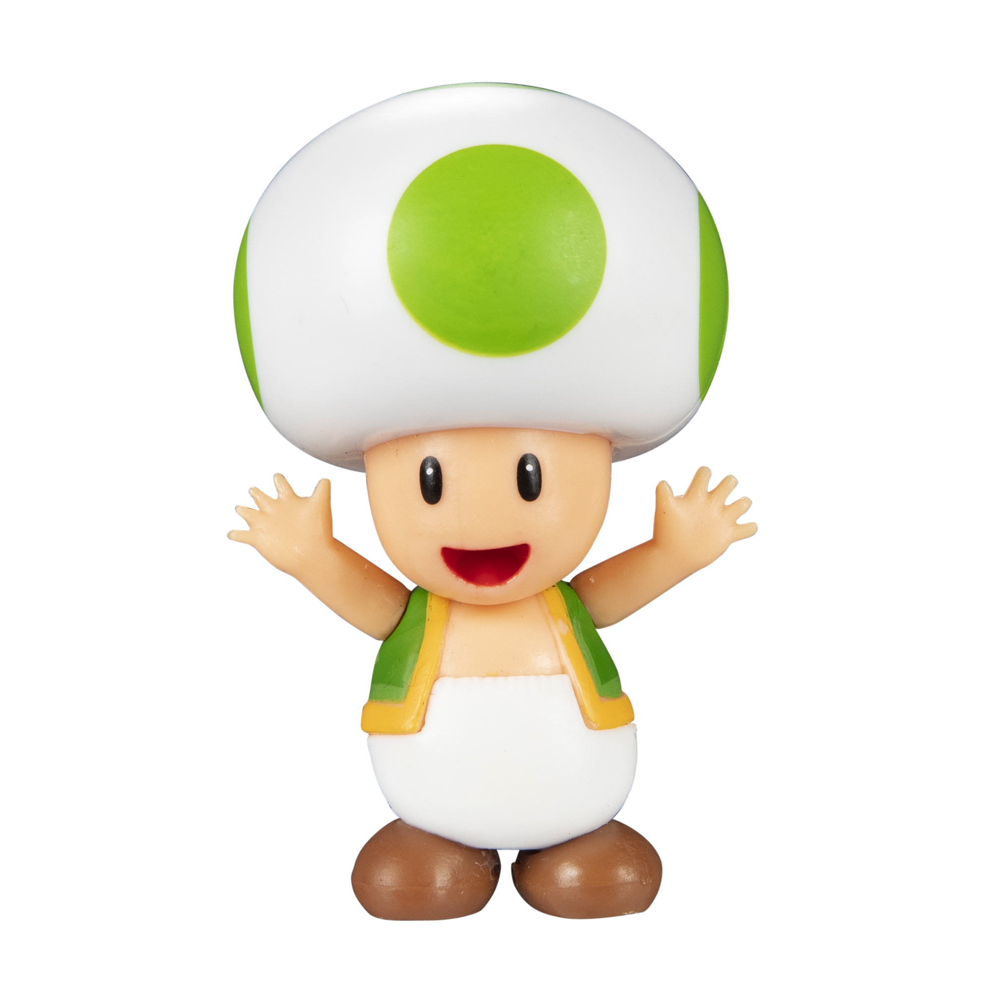 Super Mario Articulated Action Figure 2.5″ Green Toad