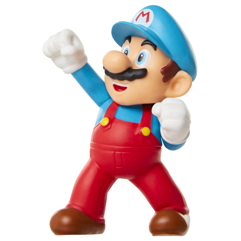 Super Mario Articulated Action Figure 2.5″ Ice Mario Fist Bump