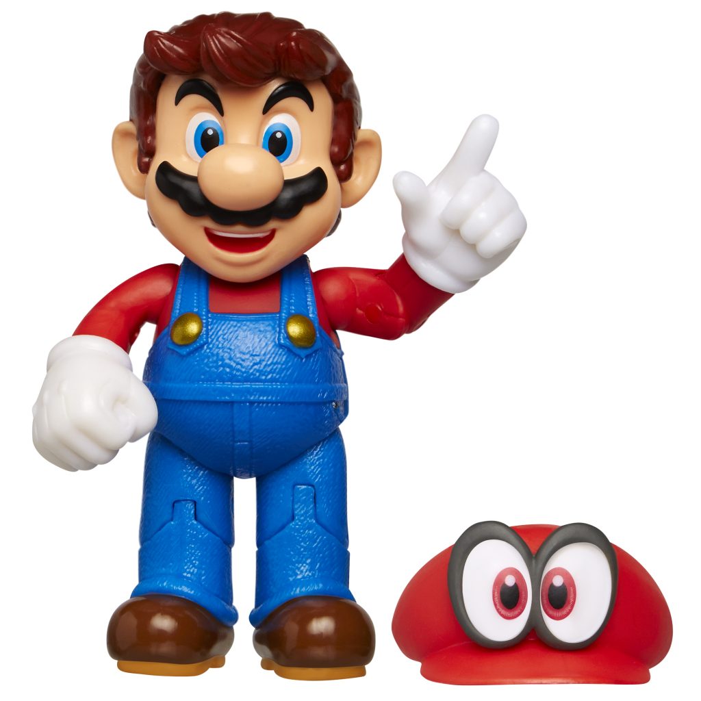 Super Mario Articulated Action Figure 4″ Mario w/ Cappy Wave 19