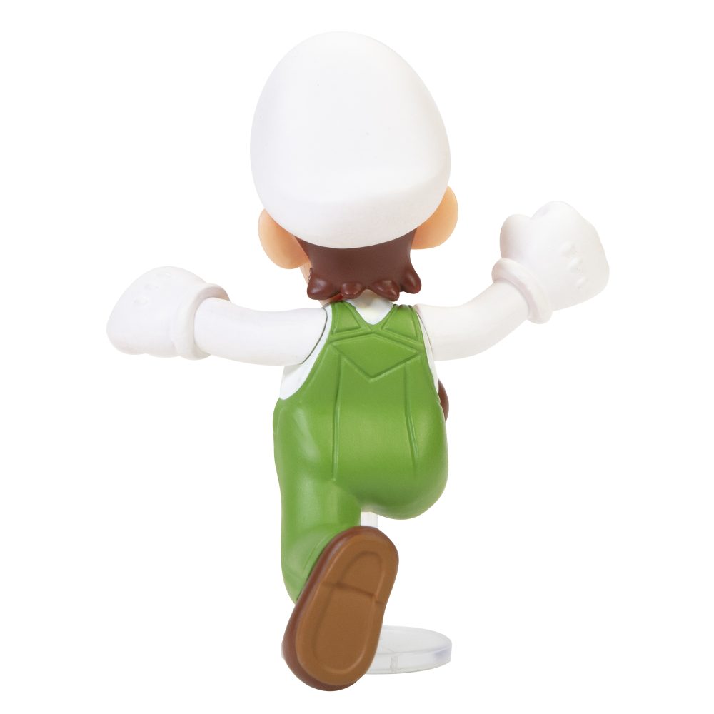 Super Mario Articulated Action Figure 2.5″ Fire Luigi