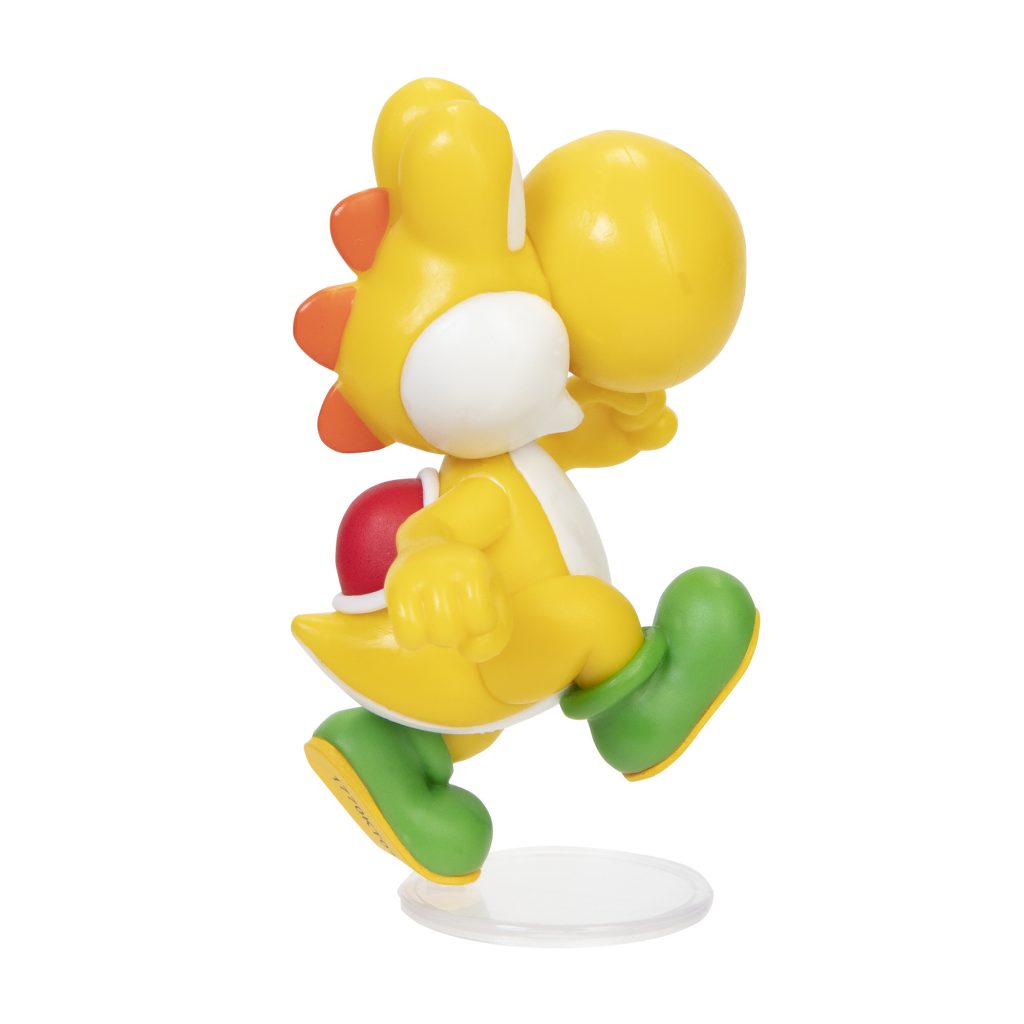 Super Mario Articulated Action Figure 2.5″ Running Yellow Yoshi