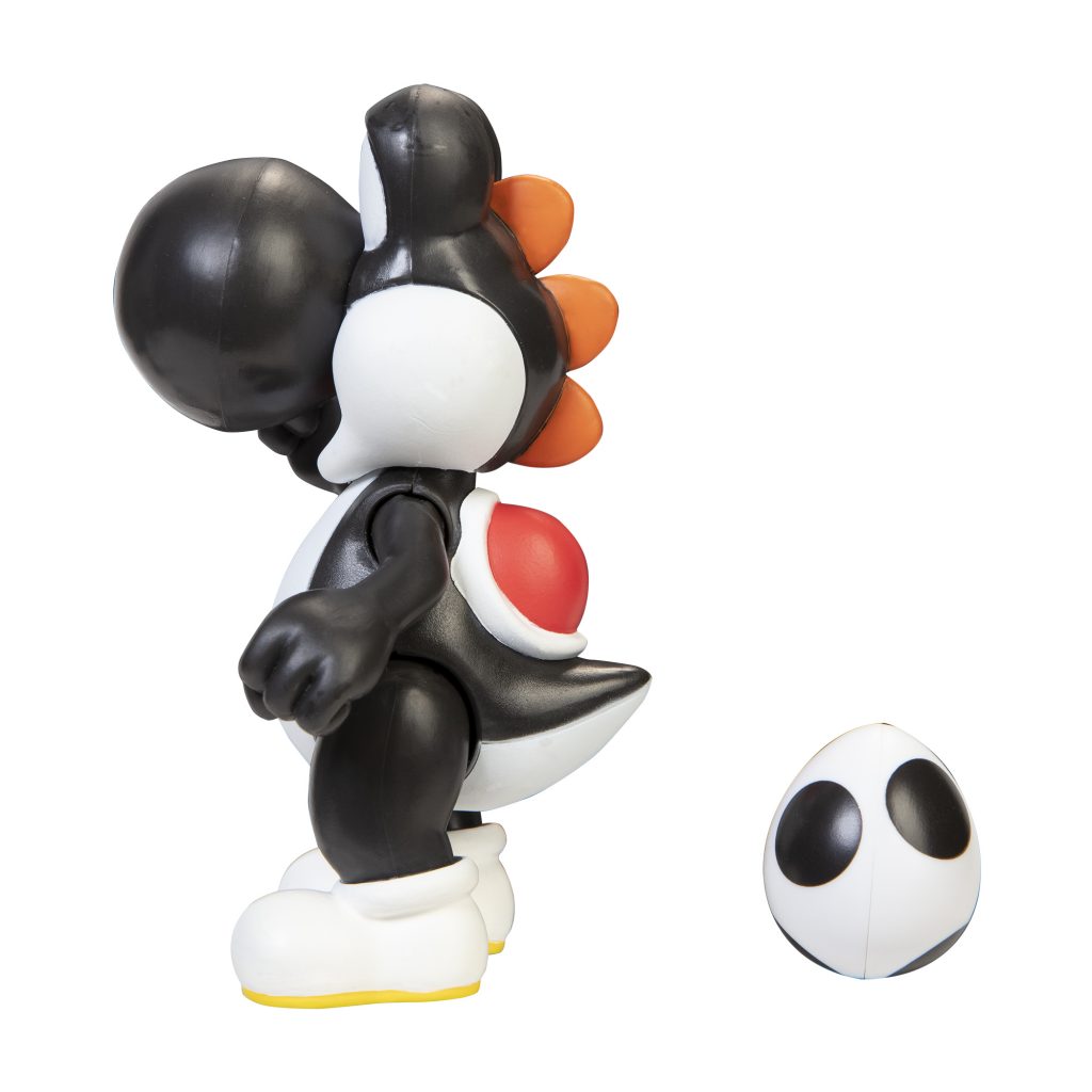 Super Mario Articulated Action Figure 4″ Black Yoshi w/ Egg Wave 22