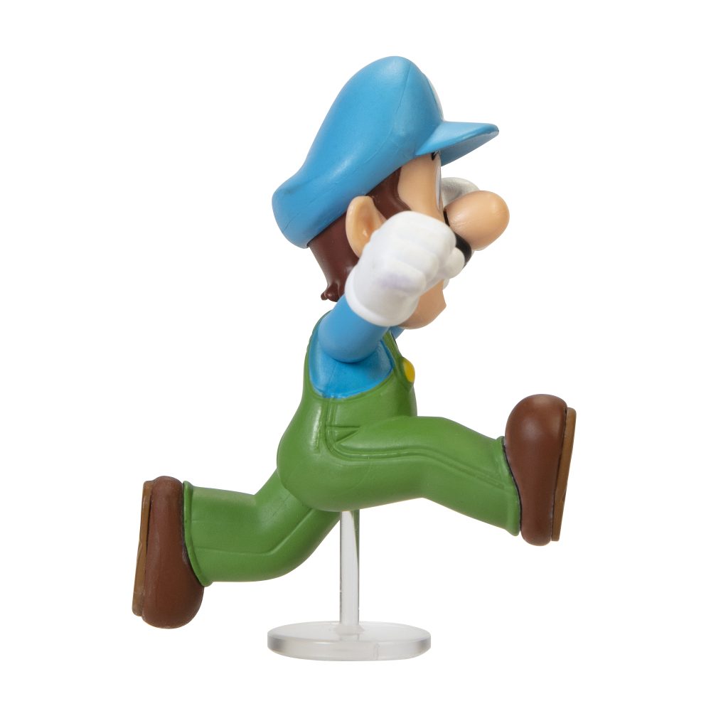 Super Mario Articulated Action Figure 2.5″ Ice Luigi