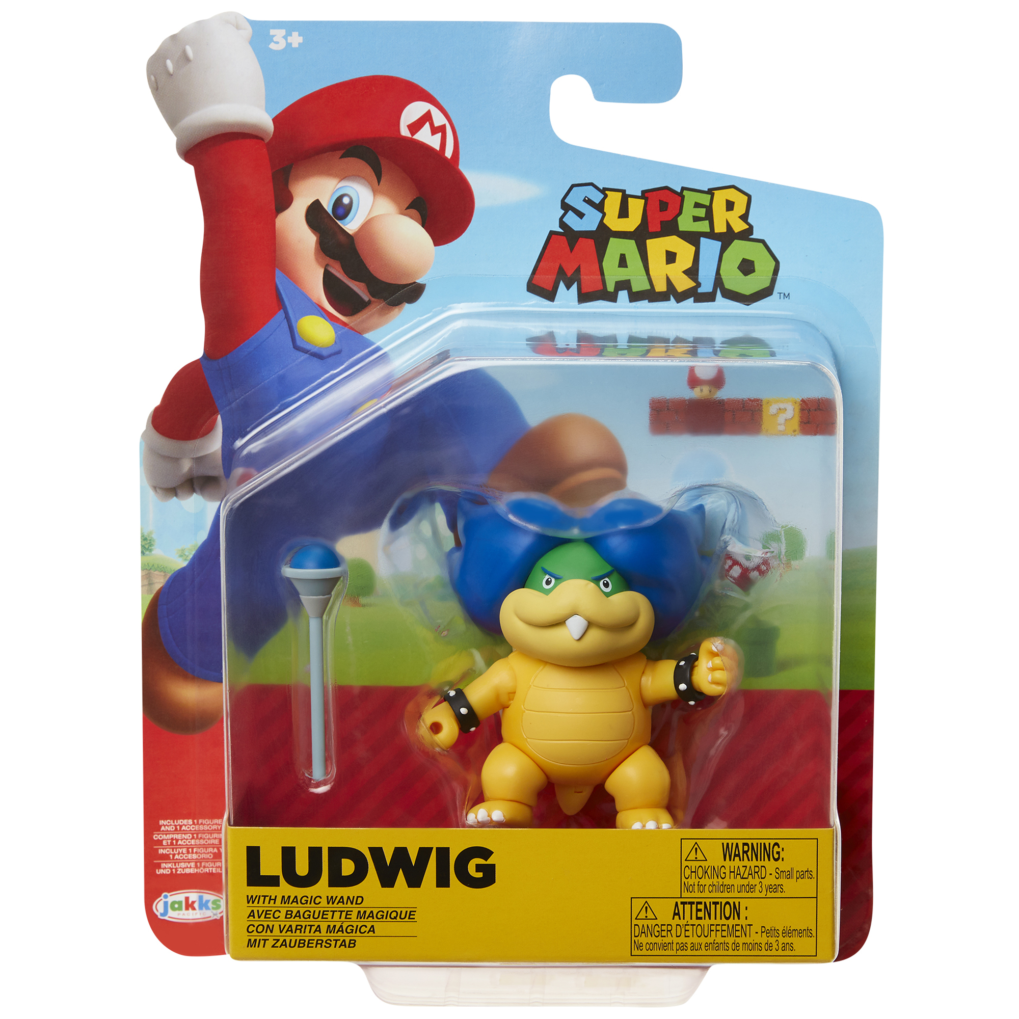 Super Mario Articulated Action Figure 4″ Ludwig Von Koopa w/ Wand Wave 19