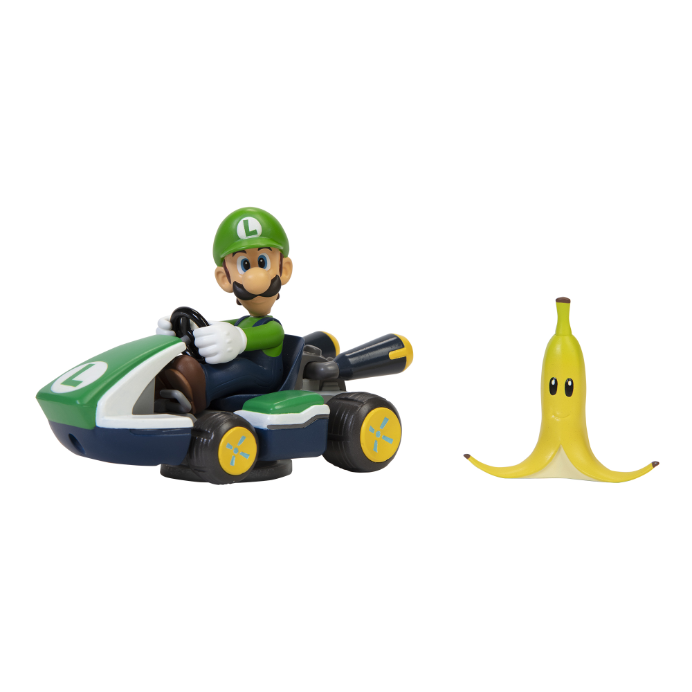 Super Mario 2.5" Spin Out Mario Kart with Luigi