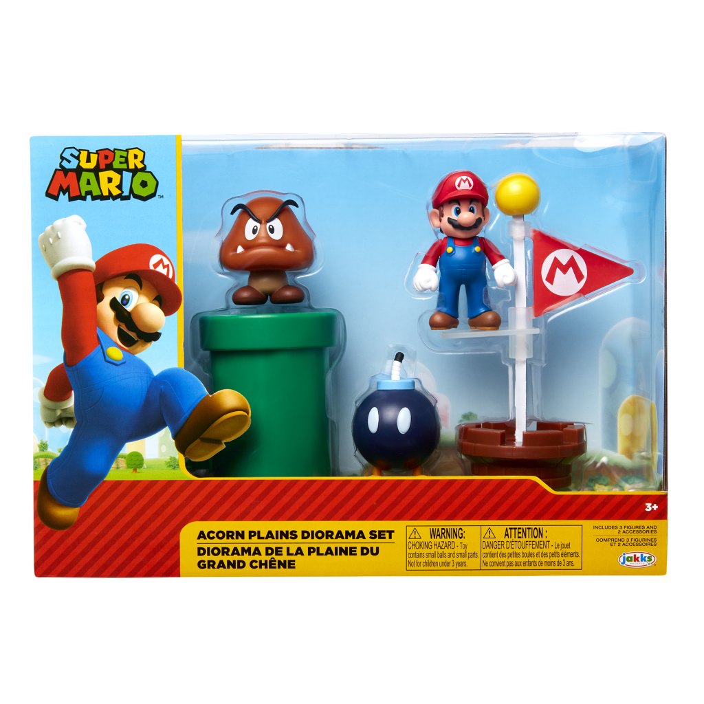 Super Mario 2.5" Acorn Plains Diorama