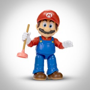 The Super Mario Bros. Movie 5” Mario Figure with Plunger Accessory