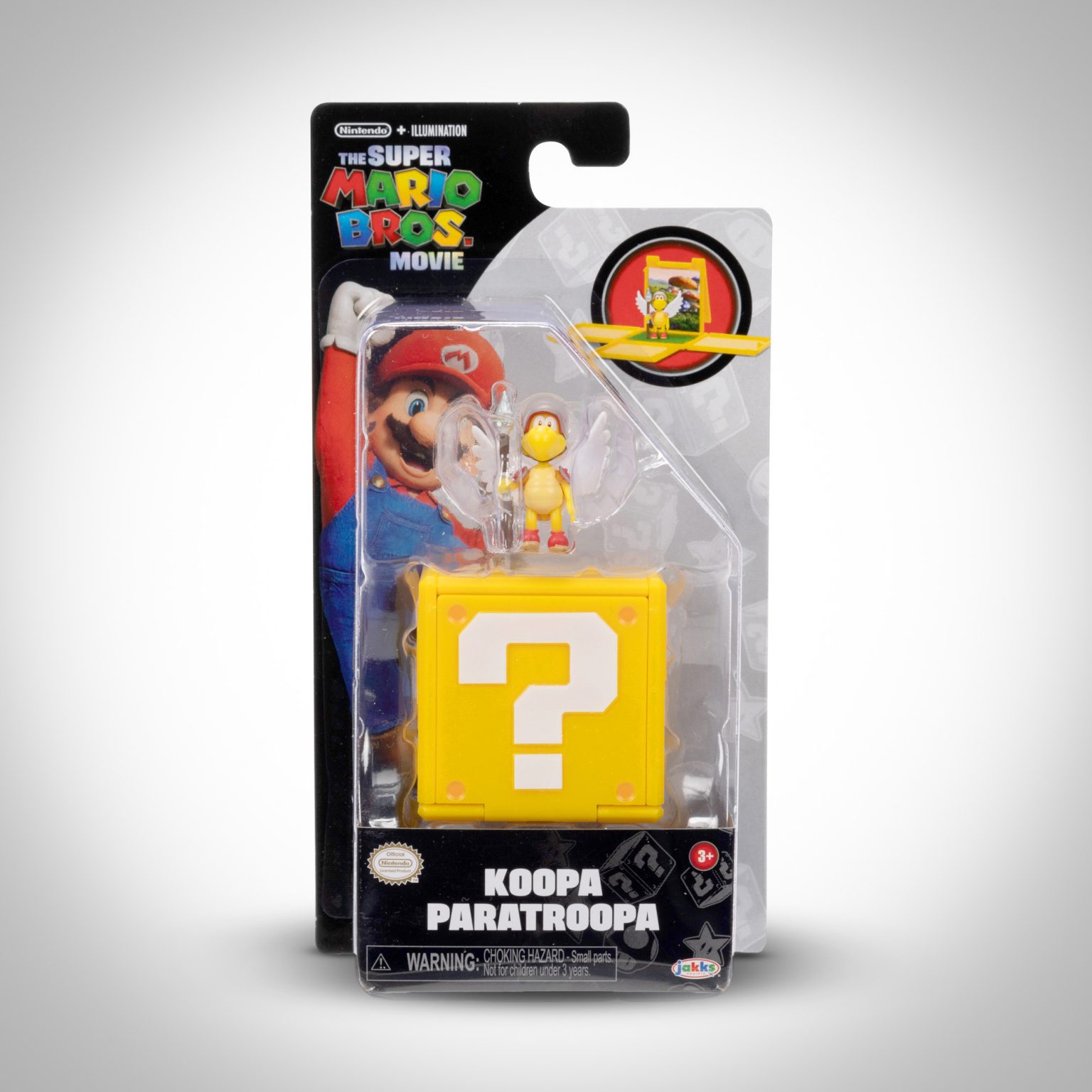The Super Mario Bros. Movie 1.25” Mini Figure with Question Block Koopa Paratroopa