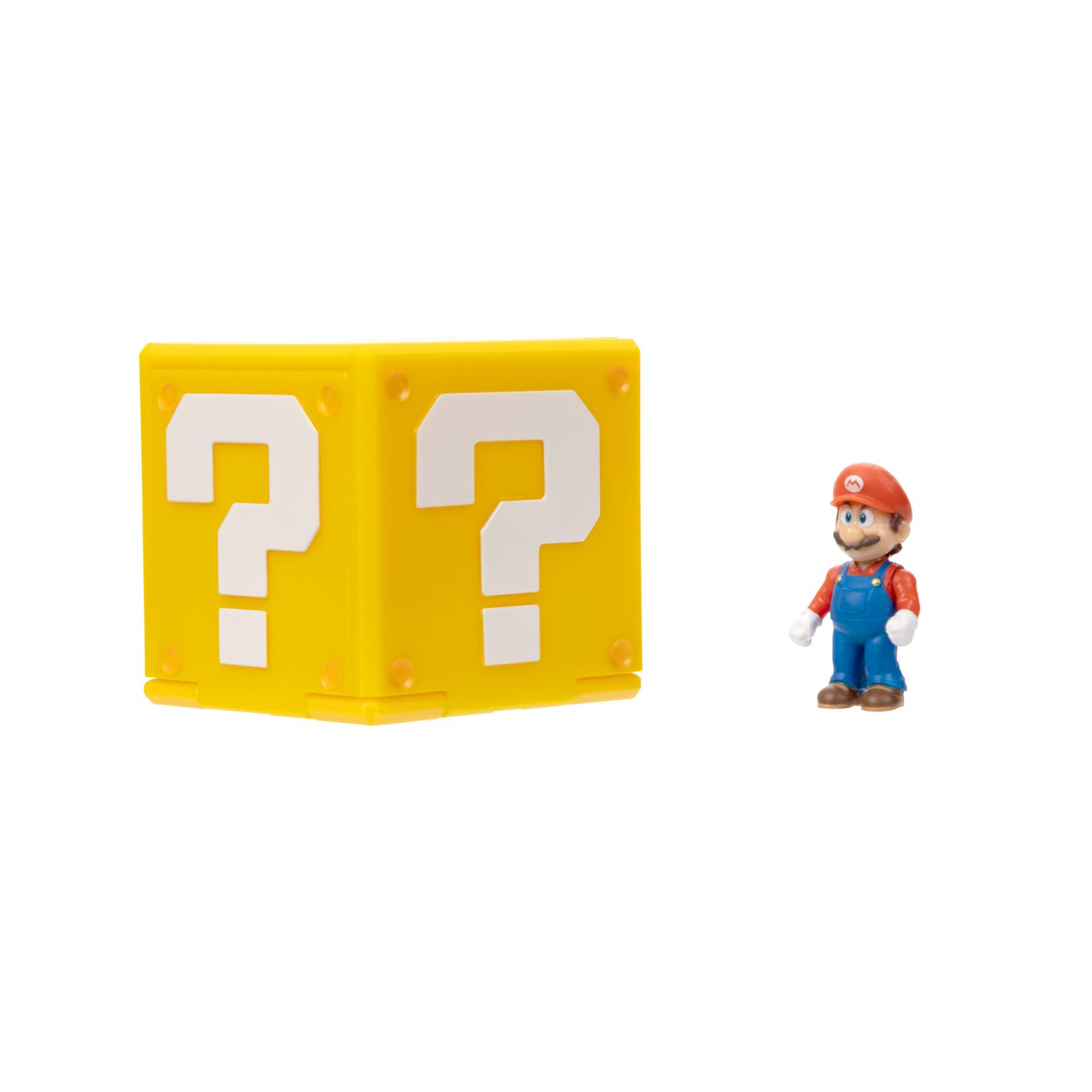 The Super Mario Bros. Movie 1.25” Mini Figure with Question Block Mario