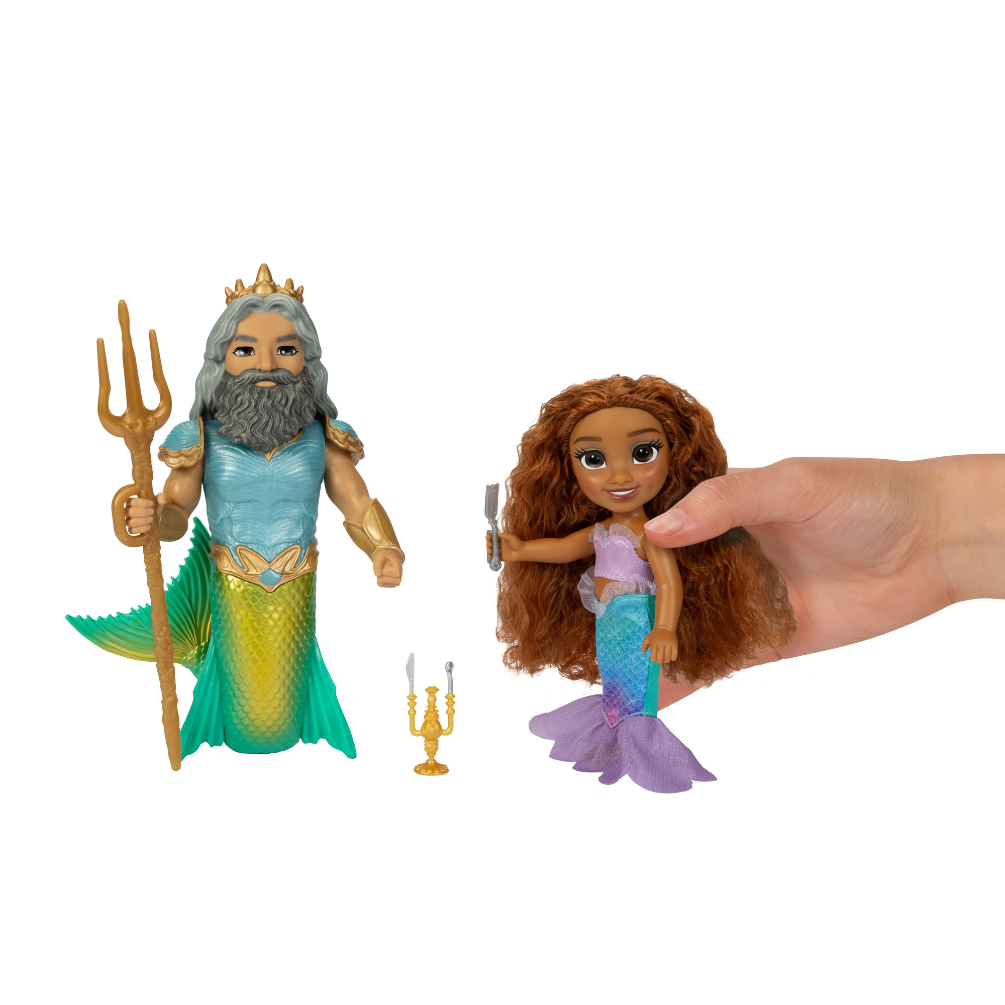 Disney the Little Mermaid Ariel and King Triton Petite Gift Set