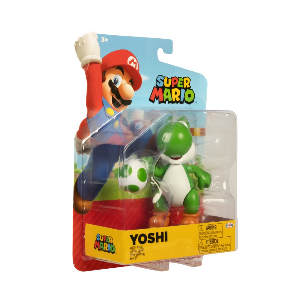 Super Mario Yoshi 4-inch Articulated Figure with Egg