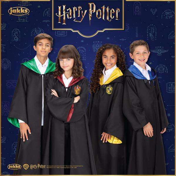 Children in Harry Potter costume robes