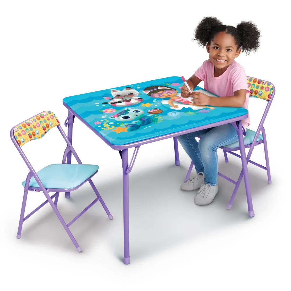 Gabby's Dollhouse Activity Table and Chairs Set