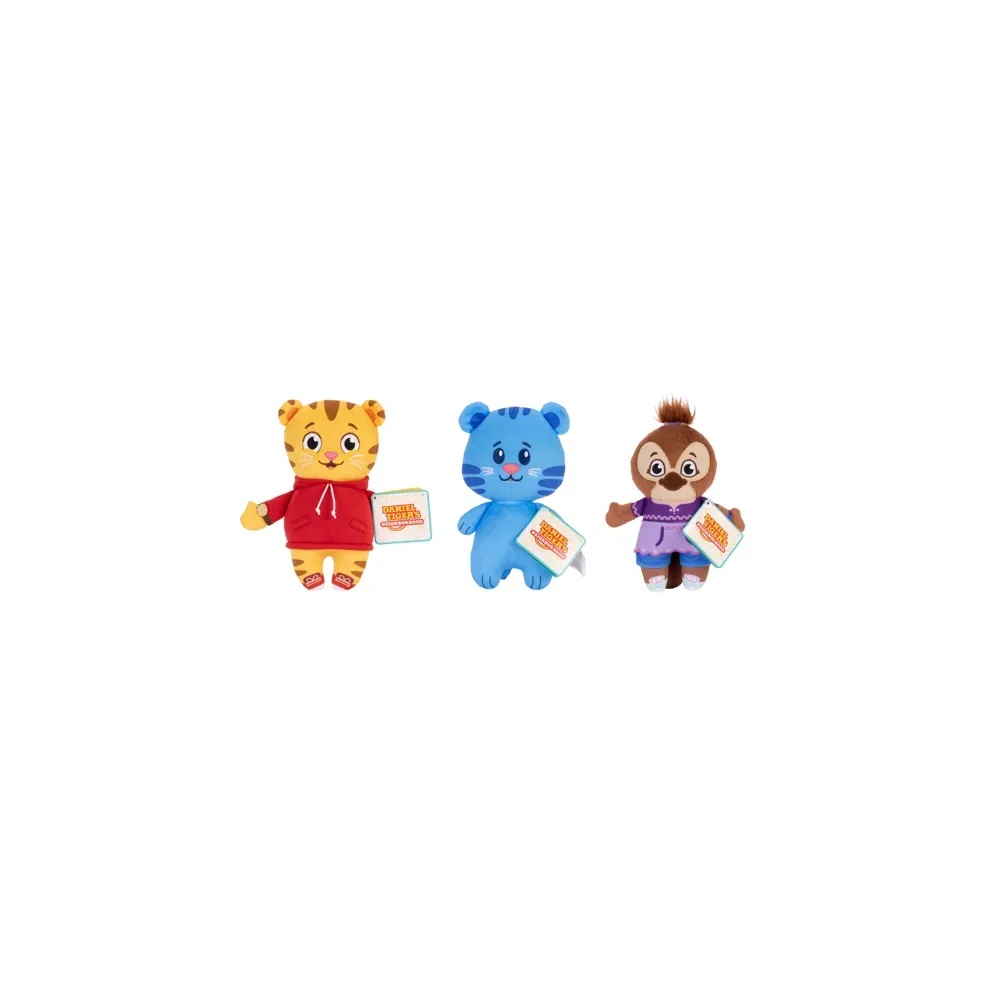 Cutie Plush 3-Pack (Daniel Tiger, Tigey, & Jodi)