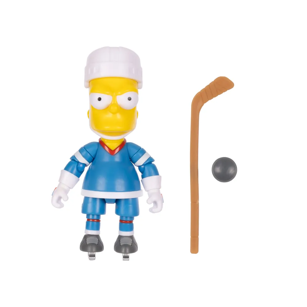 Hockey Bart with Hockey Stick and Puck