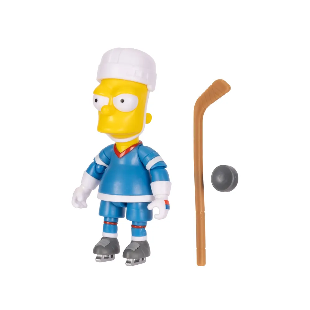 Hockey Bart with Hockey Stick and Puck