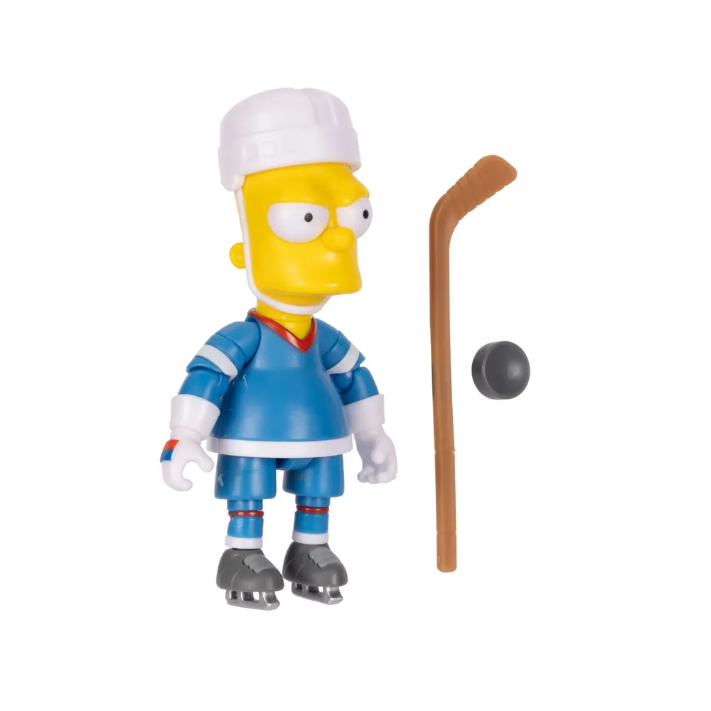 Hockey Bart with Hockey Stick and Puck