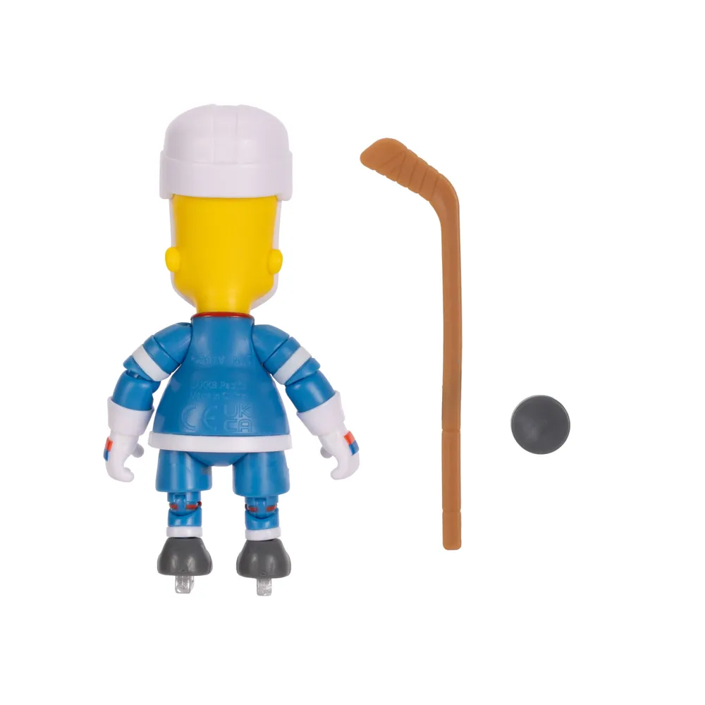 Hockey Bart with Hockey Stick and Puck