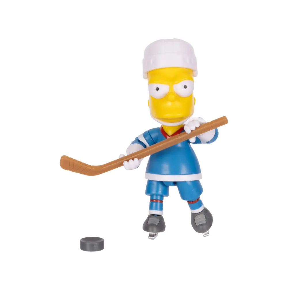 Hockey Bart with Hockey Stick and Puck