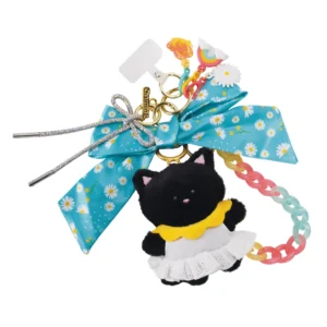 Spring Fling Bag Charm Set with Plush Cat & Accessories