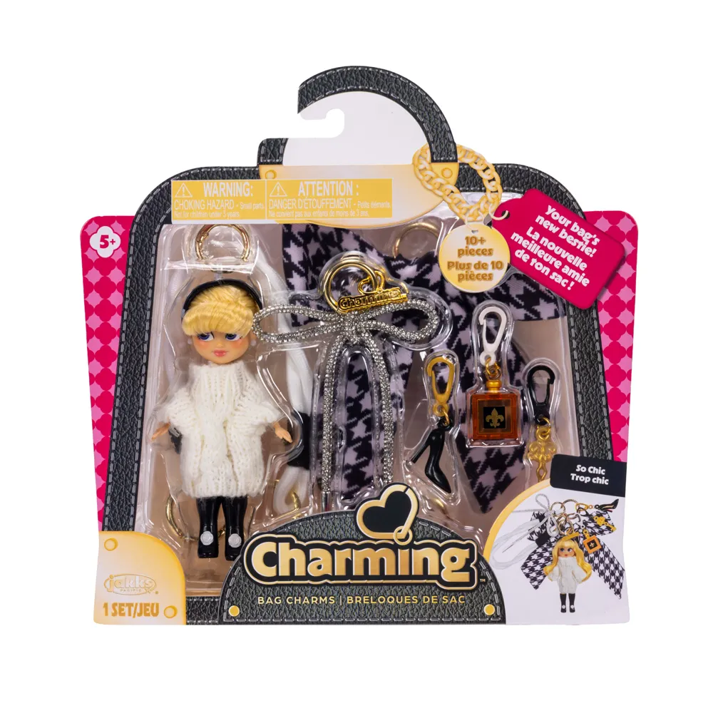 So Chic Bag Charm Set with Doll & Charm Accessories
