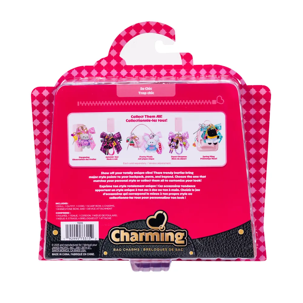 So Chic Bag Charm Set with Doll & Charm Accessories