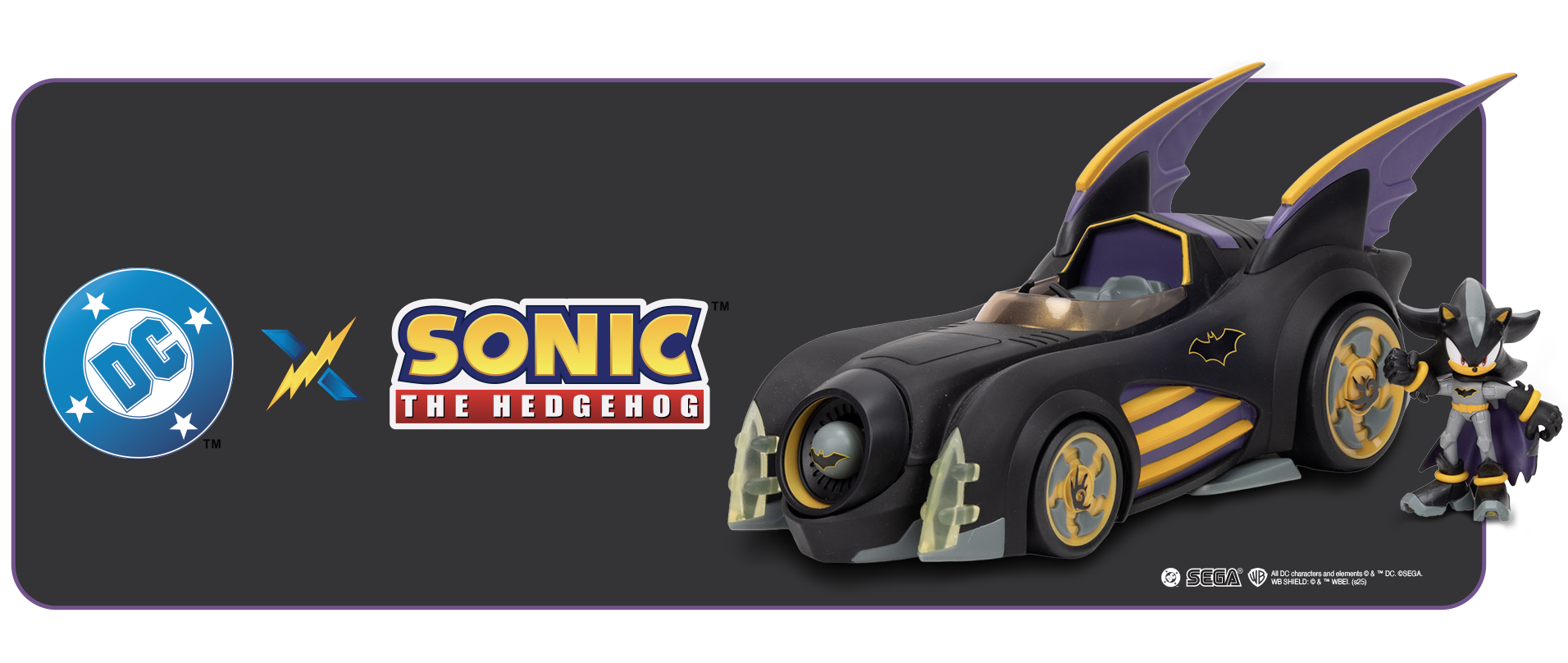 DC x Sonic the Hedgehog Batmobile