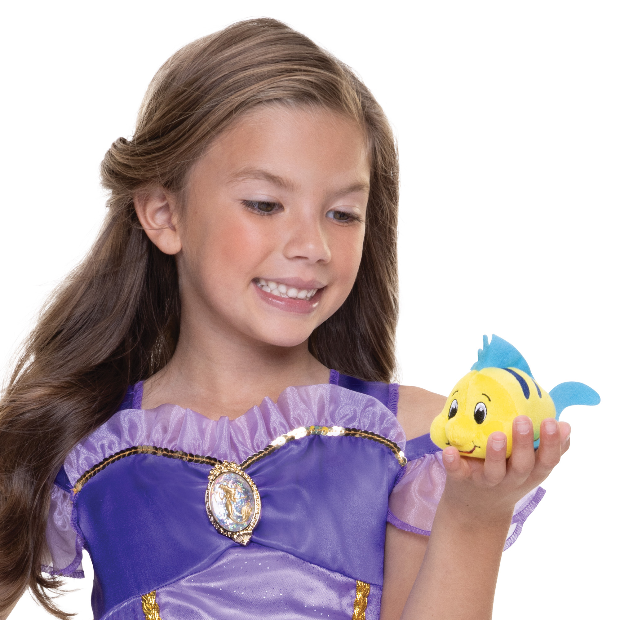 Disney Princess Majestic Ariel Dress & Flounder Figure - Image 8