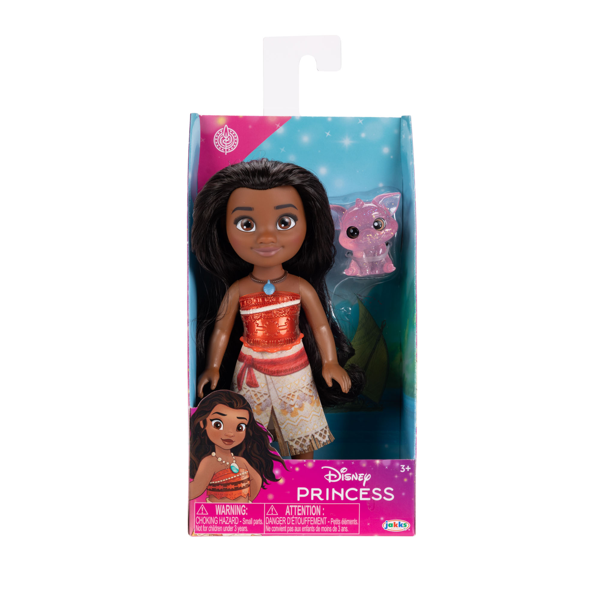 Disney Princess 6" Petite Moana Doll & Pua Figure - Image 3