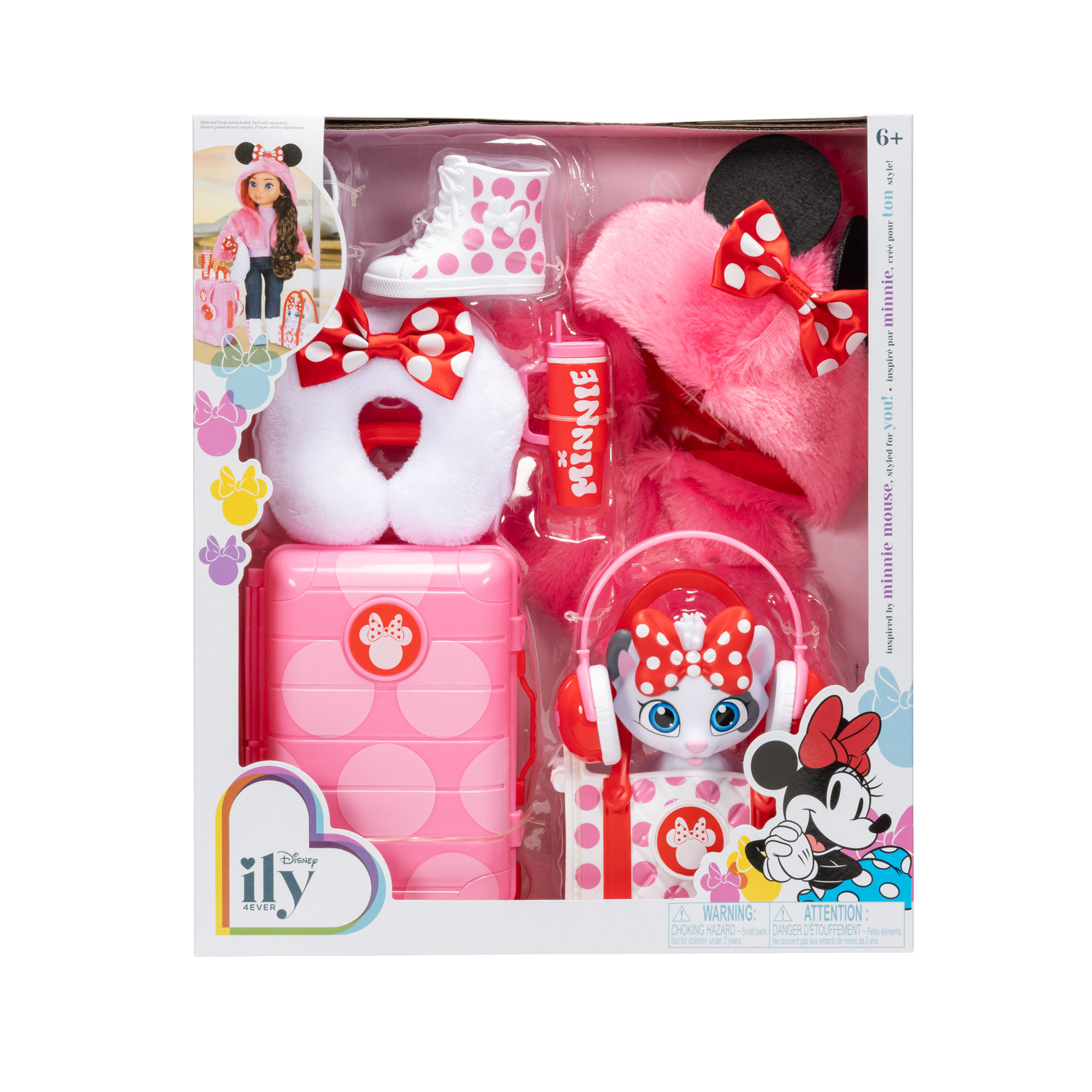 Inspired by Minnie Mouse 18-inch Deluxe Travel Set - Image 6