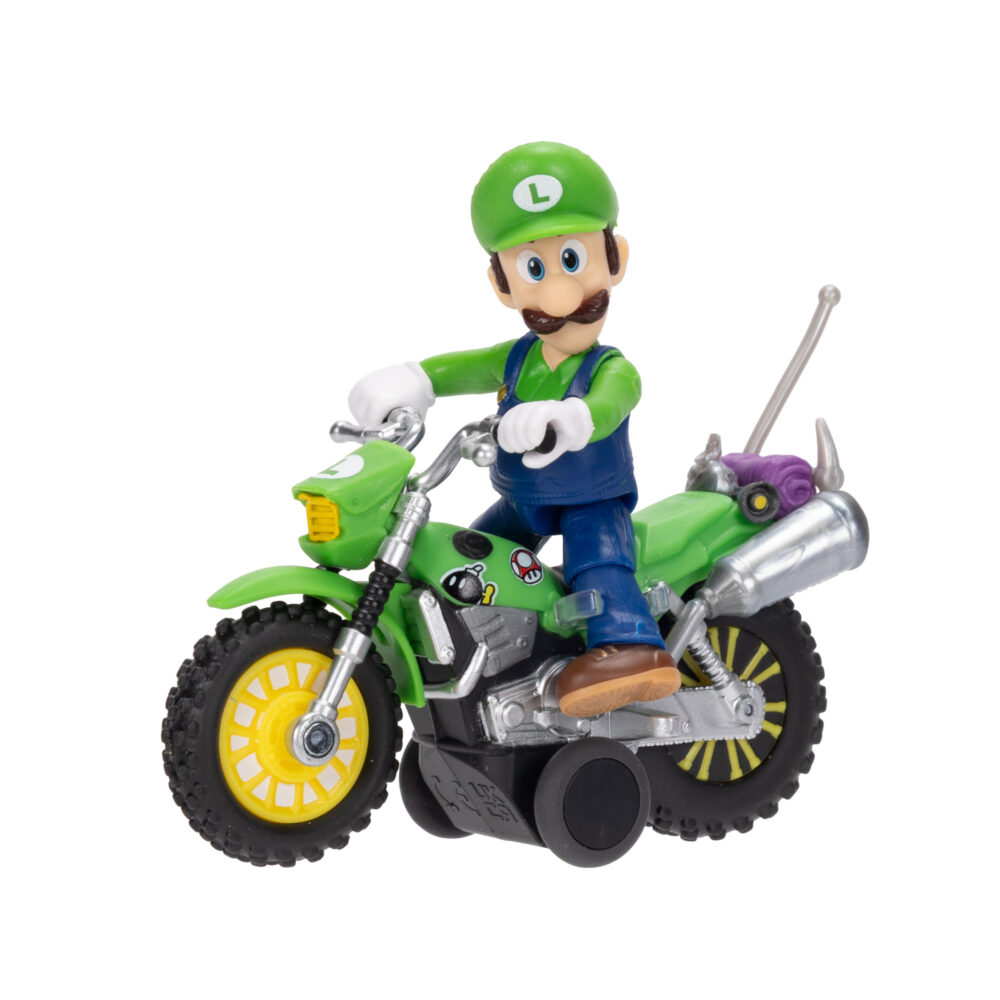 luigi Luigi 2.5-inch Figure with Pull Back Motorcycle - JAKKS Pacific