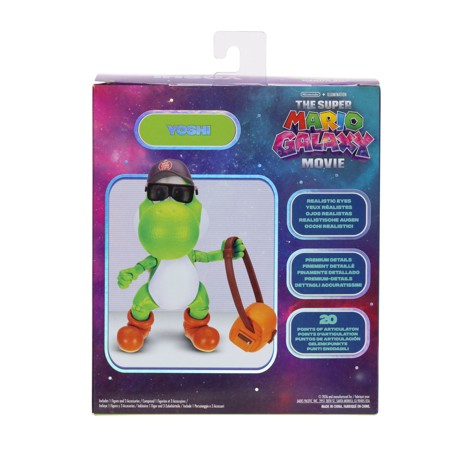 Yoshi with Hat, Sunglasses, and Satchel 5-inch Figure - Image 4