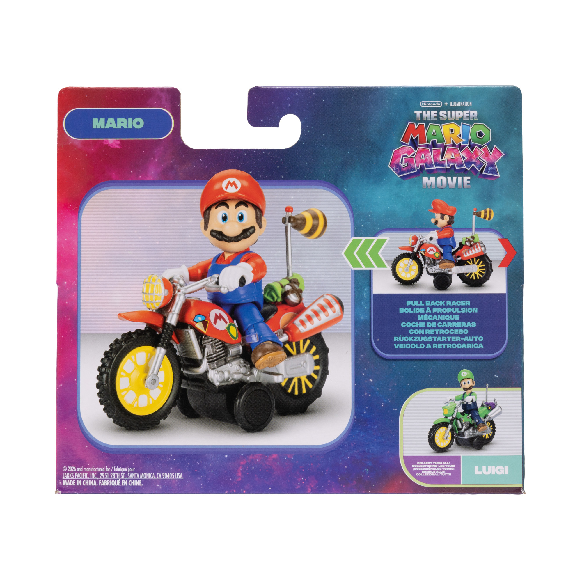 Mario 2.5-inch Figure with Pull Back Motorcycle - Image 7