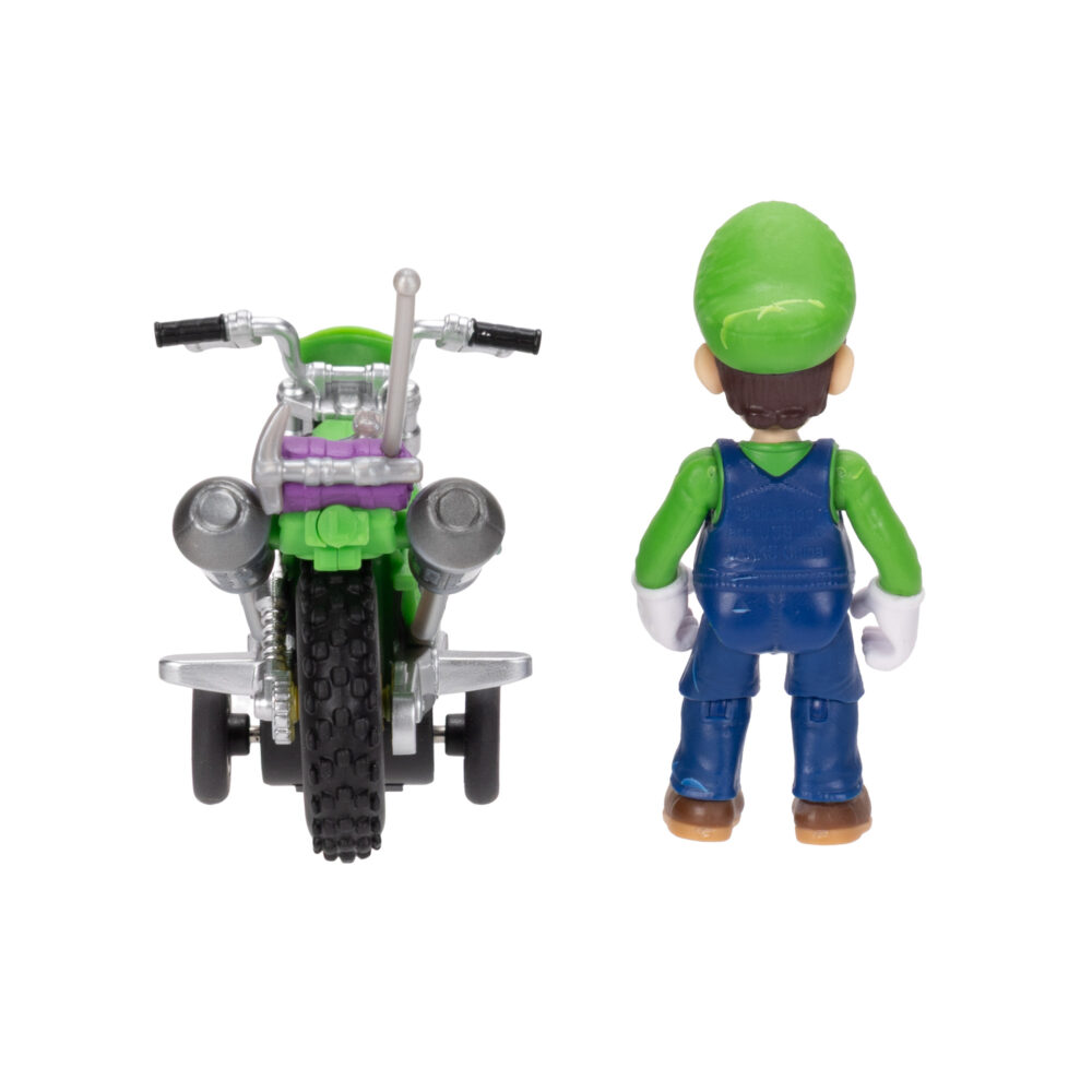 Luigi 2.5-inch Figure with Pull Back Motorcycle - JAKKS Pacific
