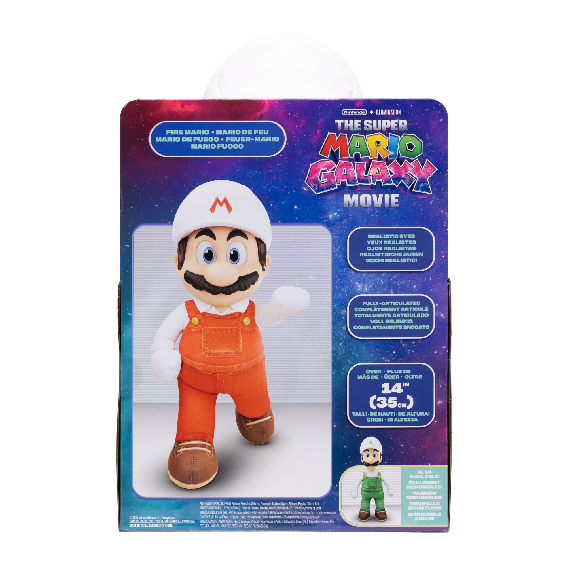 Fire Mario Posable 15-inch Plush - Image 4