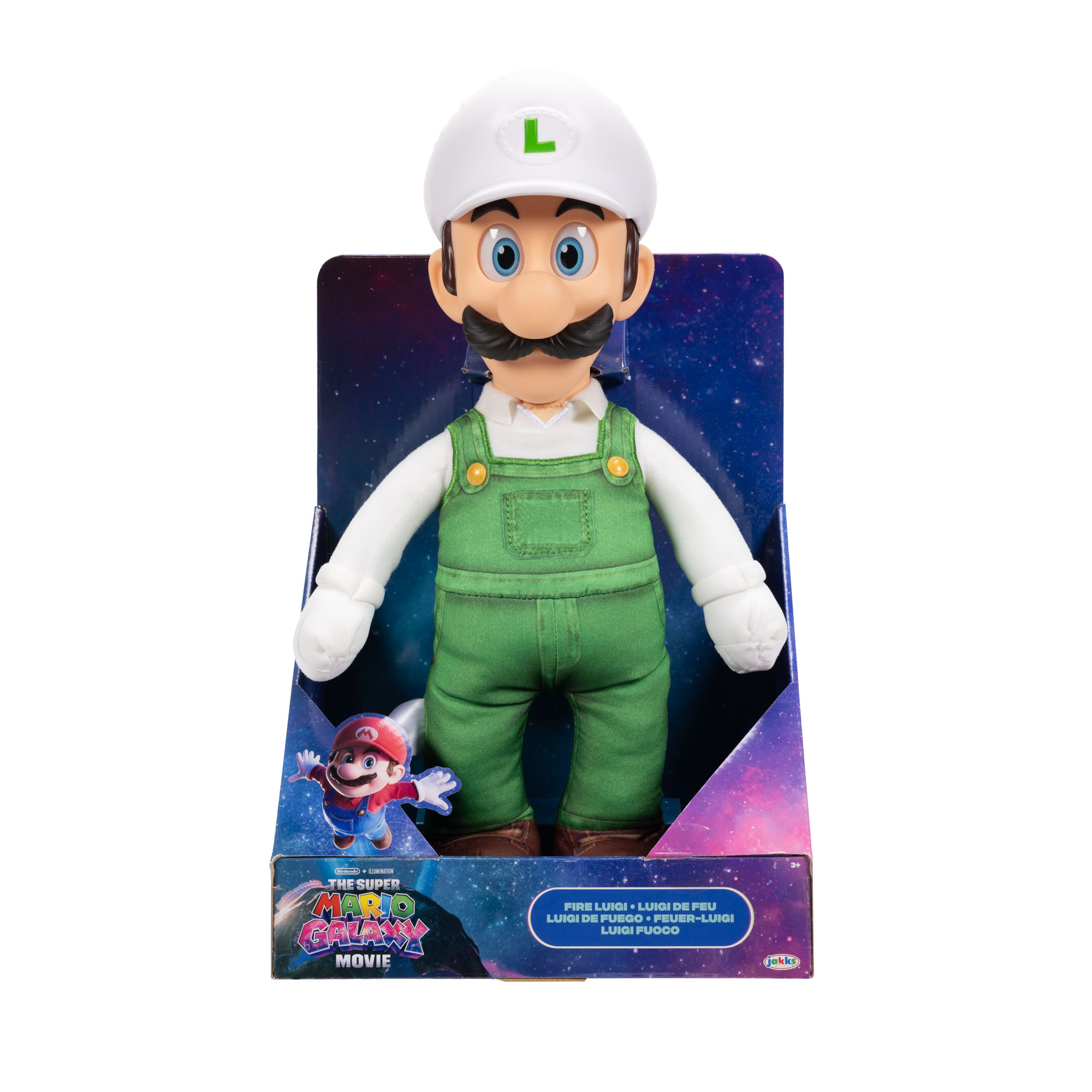 Fire Luigi Posable 15-inch Plush - Image 2