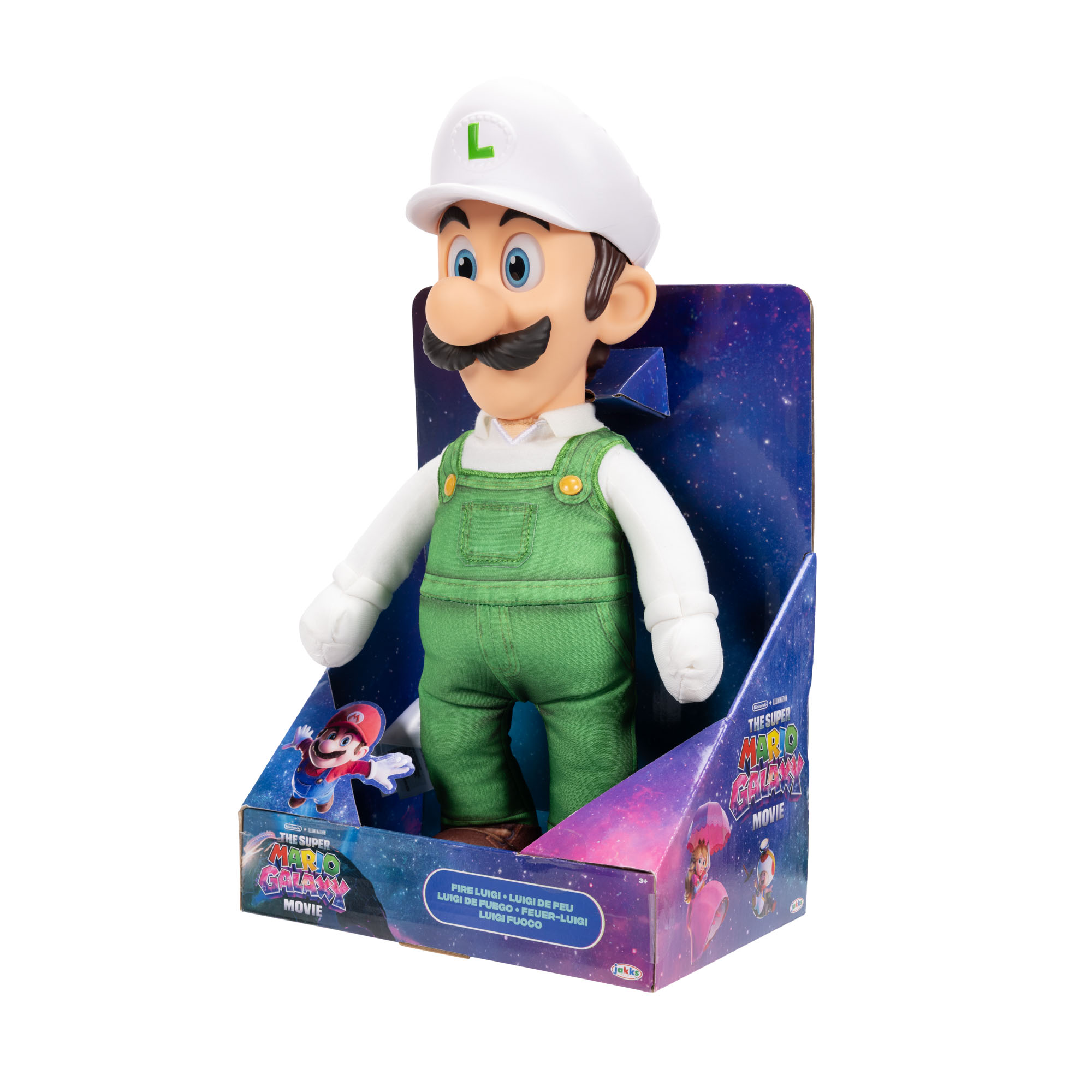 Fire Luigi Posable 15-inch Plush - Image 4